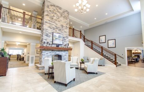 Tapestry Senior Living Springboro grand lobby in Springboro, OH