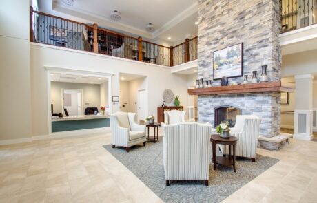 Tapestry Senior Living Springboro grand lobby in Springboro, OH