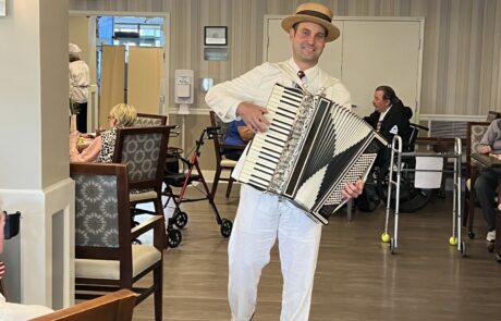 Tapestry Senior Living Springboro residents enjoying community life in Springboro, OH